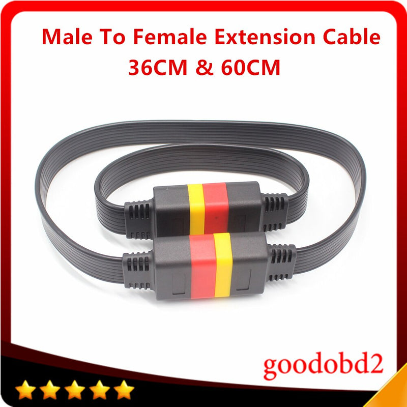 Universal OBD Extension Cable for X431 V/V+/PRO/PRO 3/Easydiag 3.0/Mdiag/Golo Main OBD2 Extended Connector 16Pin Male to Female