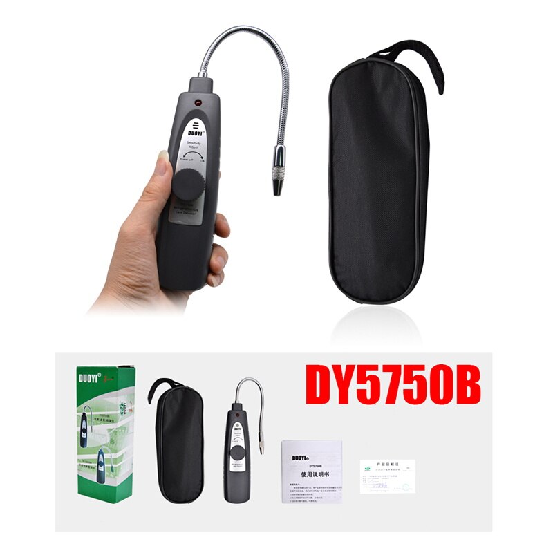 DUOYI DY5750B Refrigeration Gas Leak Detector Automotive Car Air Conditioning Freon Electronic Halogen Leak Detection Test Tools