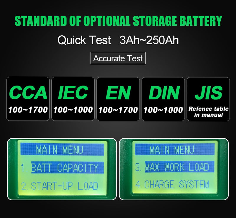DUOYI DY219 12V Car Battery Tester 100~ 1700CCA  Digital Automotive Analyzer Lead Acid Battery Multifunction Diagnostic Tool