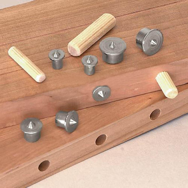 Panel Furniture Positioning Carpentry Log Dowel Tips Round Log Pin DIY Locator Wooden Pin Center Punching Accessories
