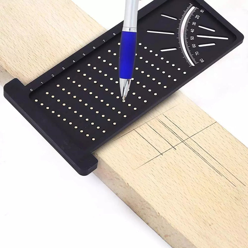 Woodworking Tools Carpentry Scribe Mark Line Gauge T-Type CrossOut Carpenter Angle Ruler Precision Measurement Manual Work Tools