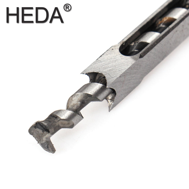 6-25mm 1Pc Woodworking Tools Twist Square Hole Drill Bits Auger Mortising Chisel Extended Saw For Wood Carving DIY Furniture