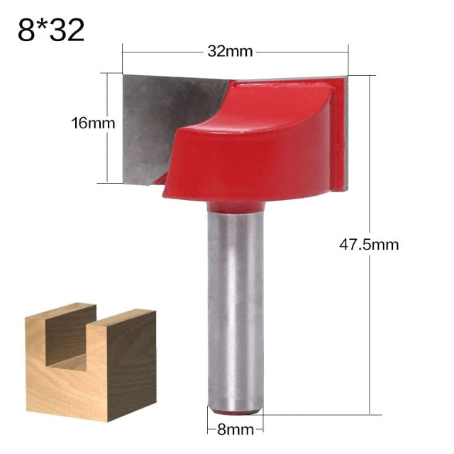 6/8mm Shank Cleaning Bottom Engraving Router Bit Woodworking Tool Solid Carbide Wood Milling Cutter End Mill 18mm 20mm 30mm 32mm