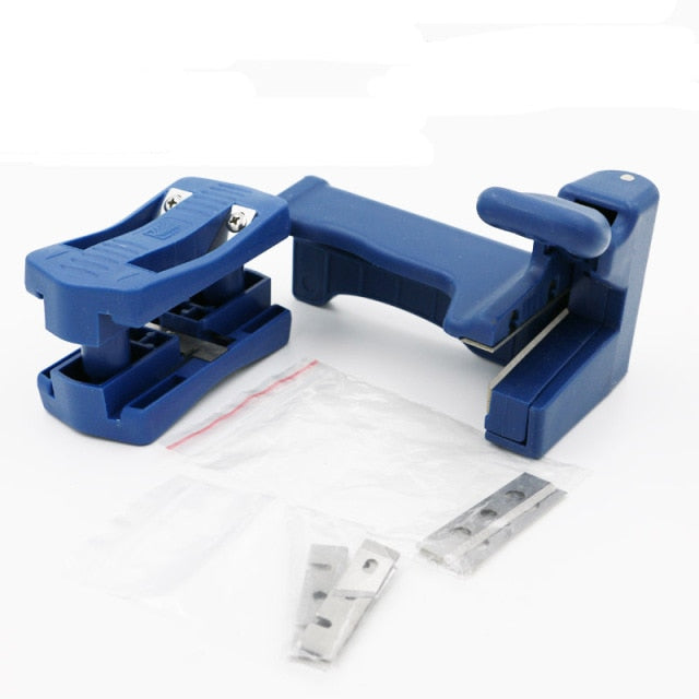 QST EXPRESS Double Edge Trimmer Banding Machine Set Wood Head and Tail Trimming Carpenter Hardware