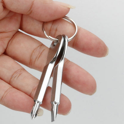 Screwdriver Outdoor Portable Slotted Cross Key Screwdriver Mini Small Screwdriver Set